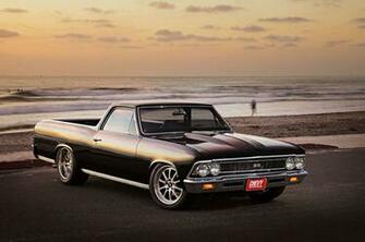 Chevy Chevelle El Camino Cars Pickup Black Modified Wallpaper