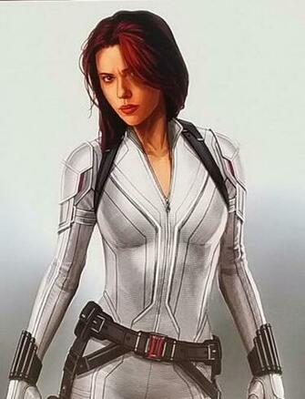 Natasha S White Suit For Black Widow Concept Art The