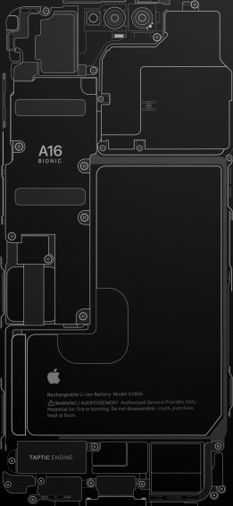 iPhone Pro Teardown Wallpaper Space Black Central