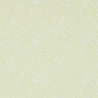 Olive Green Calico Birds Chika Sanderson Wallpaper