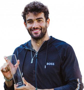 Matteo Berrettini Powerful Serve Grand Slam Sportsman Italian Wallpaper