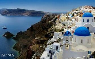 Santorini Greec HD Wallpaper Background Image