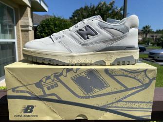 Aime Leon Dore X New Balance Bb550ale Oxford Silver Grey