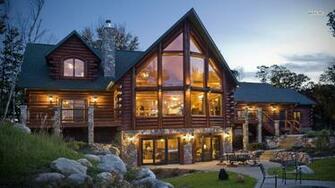 Log Cabin Wallpaper World