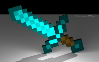 Minecraft 3d Sword By Victycoon