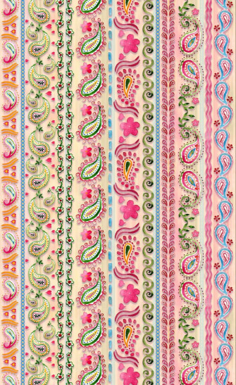 Colorful Paisley Wallpaper