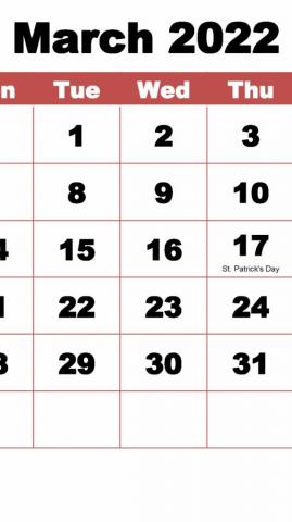 March Calendar Wallpaper High Resolution