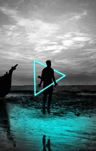 Emo Neon Aesthetic iPhone Wallpaper