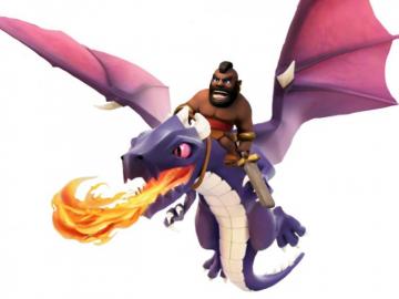 Image For Clash Of S Hog Rider Dragon HD Wallpaper