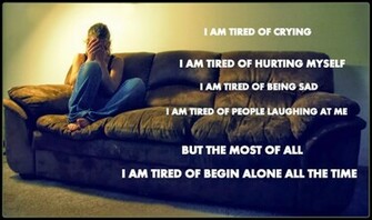 Alone Girl Sad Quotes Wallpaper Crying Sitting Hurt Pain