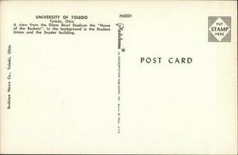 University Of Toledo Postcard