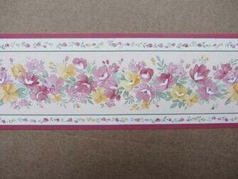 Modern Spring Fever Pink Wallpaper Border Self Adhesive Hallway Stairs