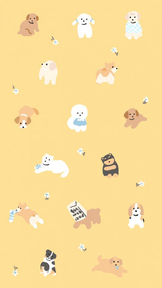 Wallpaper iPhone Cute Dog