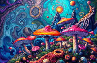 Trippy Shroom Wallpaper