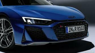 Audi R8 Coupe Color Ascari Blue Metallic Headlight HD