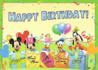 Cartoon BirtHDay Card Wallpaper HD