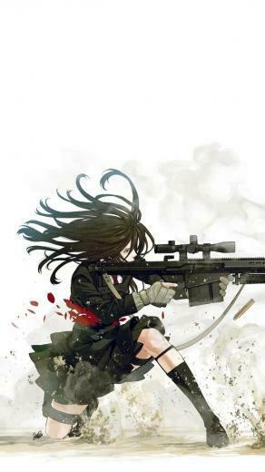 Anime Sniper iPhone Wallpaper