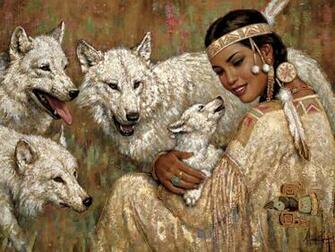 Artistic Native American Wallpaper