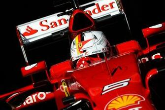 Sebastian Vettel Ferrari Sf15 T Test Catalunya