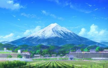 Wallpaper Japan Mountain The Volcano Style Fuji Day