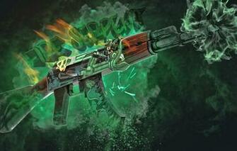 Wallpaper Green Skin Cs Go Ak Image For Desktop Section