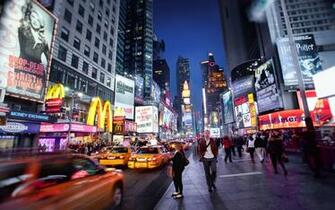 Down On Broadway United States New York City Times Square