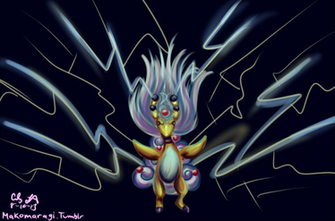 Mega Ampharos By Makomaragi