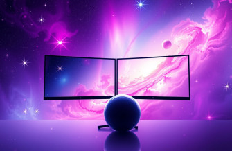 Dual Monitor Space Wallpaper