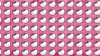 Sanrio Desktop Hello Kitty Face Pattern Wallpaper