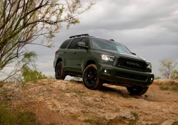 Desktop Wallpaper Toyota Crossover Sequoia Trd Pro Green Cars