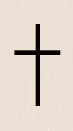Cross iPhone Wallpaper Black