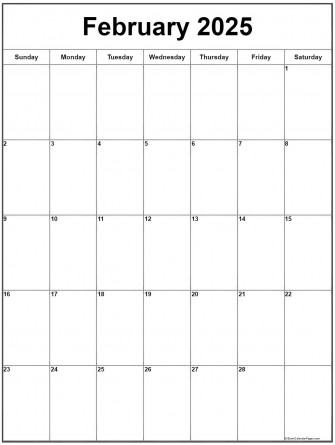 Printable Calendar February Vertical And Horizontal Wallpaper