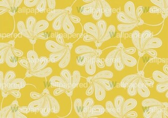 Large Yellow Floral Mural