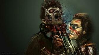 Wallpaper Game Zombie Weapon Machine Desktop