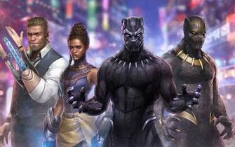 Black Panther Marvel Future Fight Artwork Wallpaper HD