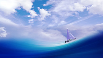 Sailing Ship In Sea 4k Wallpaper HD Artist Image Photos