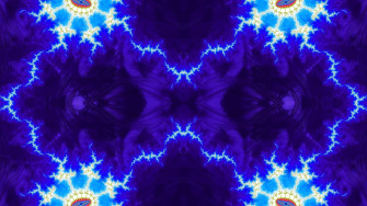Trippy Dark Blue Aesthetic Wallpaper