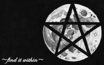 Wiccan Pentacle Wallpaper Wicca Moon Pentagram By