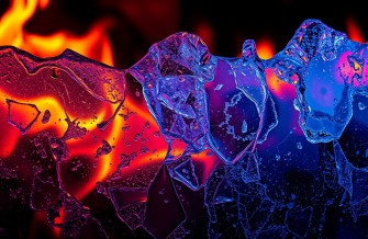 Cool Fire And Ice Wallpaper