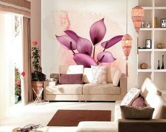 Modern Minimalist Woven Wallpaper Floral Background Mural