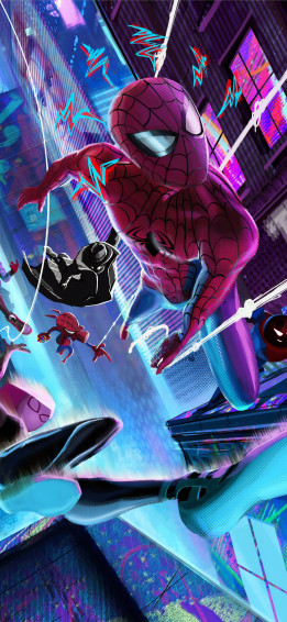 Best Spider Man Into The Verse iPhone HD Wallpaper
