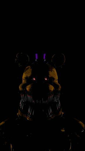 Nightmare Fredbear Phone Wallpaper By Wfreddyproductions