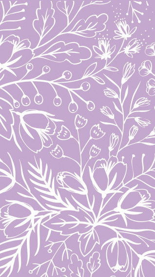 Purple And White Aesthetic Wallpaper For Spring