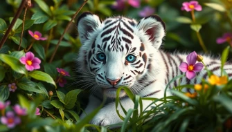 Baby White Tiger Wallpaper