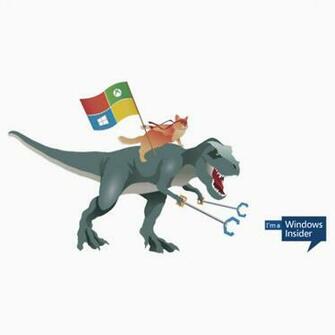 Windows Ninja Cat On T Rex Stickers By Asdrubal Pocinho