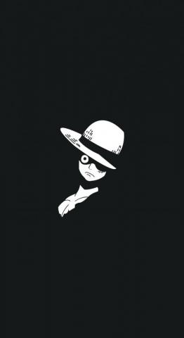 Anime Monkey D Luffy Dark Minimal Wallpaper One