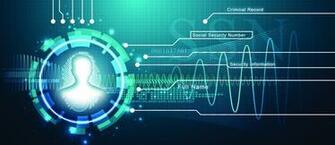 Abstract Technology Background Security System Concept With Fing