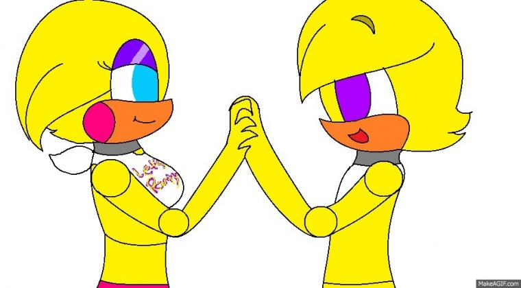 Toy Chica And Fnaf Gif By Sariaandflippy