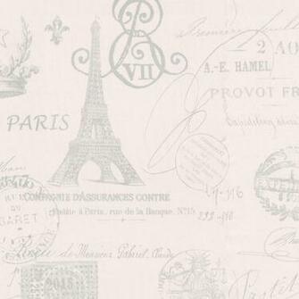 Pink French Script Fabric By The Yard Carousel Designs