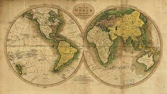 American Vintage World Map UHD 4k Wallpaper